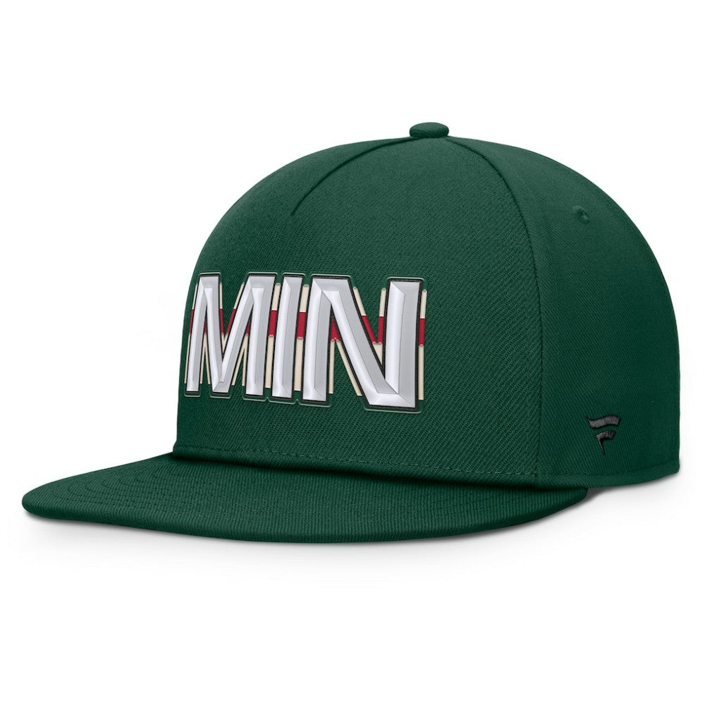 Minnesota Wild Fanatics Authentic Pro Rink Team Code Snapback Hat -  NHL Hats