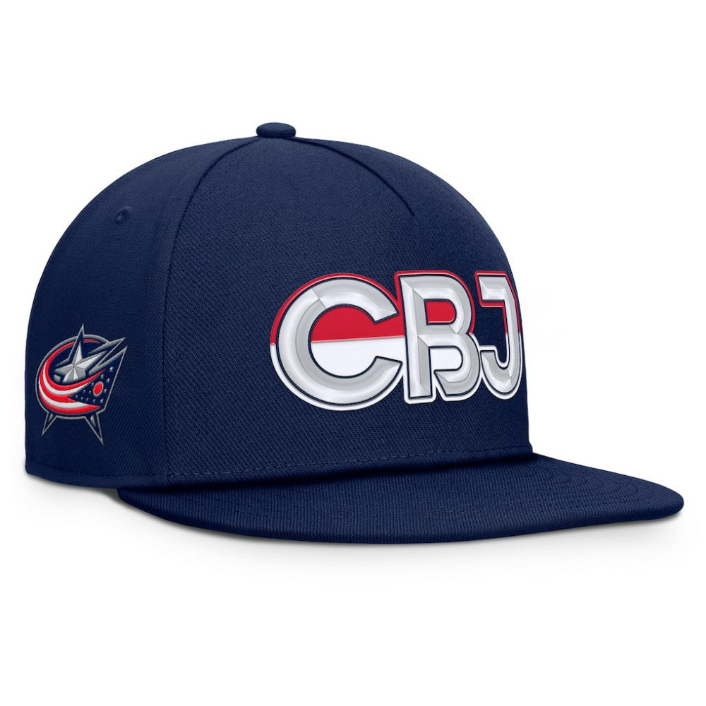 Columbus Blue Jackets Fanatics Authentic Pro Rink Team Code Snapback Hat -  NHL Hats