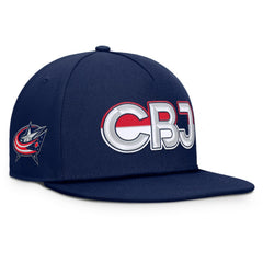 Columbus Blue Jackets Fanatics Authentic Pro Rink Team Code Snapback Hat -  NHL Hats