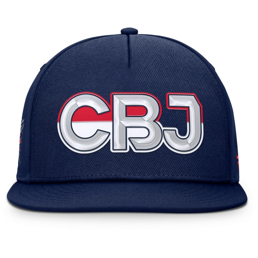 Columbus Blue Jackets Fanatics Authentic Pro Rink Team Code Snapback Hat -  NHL Hats
