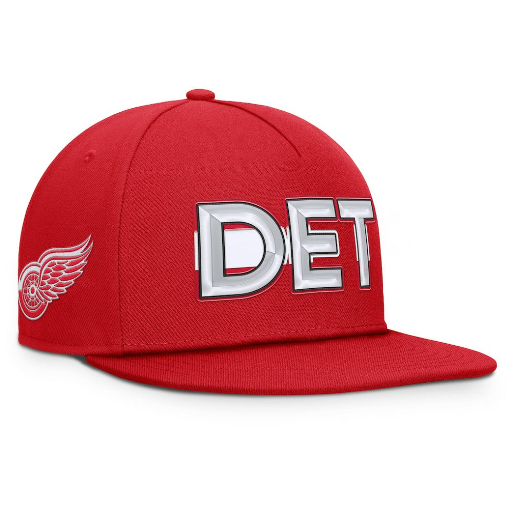 Detroit Red Wings Fanatics Authentic Pro Rink Team Code Snapback Hat -  NHL Hats