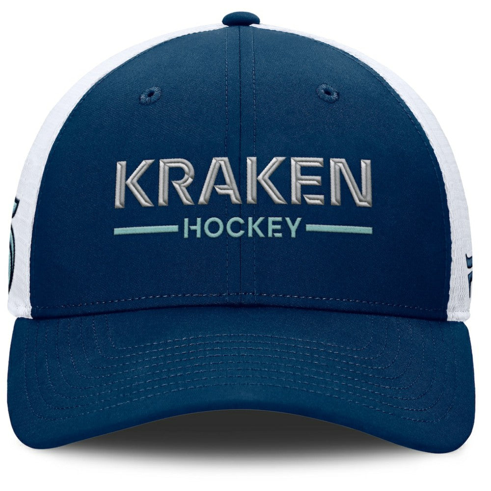 Seattle Kraken Fanatics Authentic Pro Rink Lockup Adjustable Trucker Hat -  NHL Hats