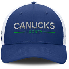 Vancouver Canucks Fanatics Authentic Pro Rink Lockup Adjustable Trucker Hat -  NHL Hats