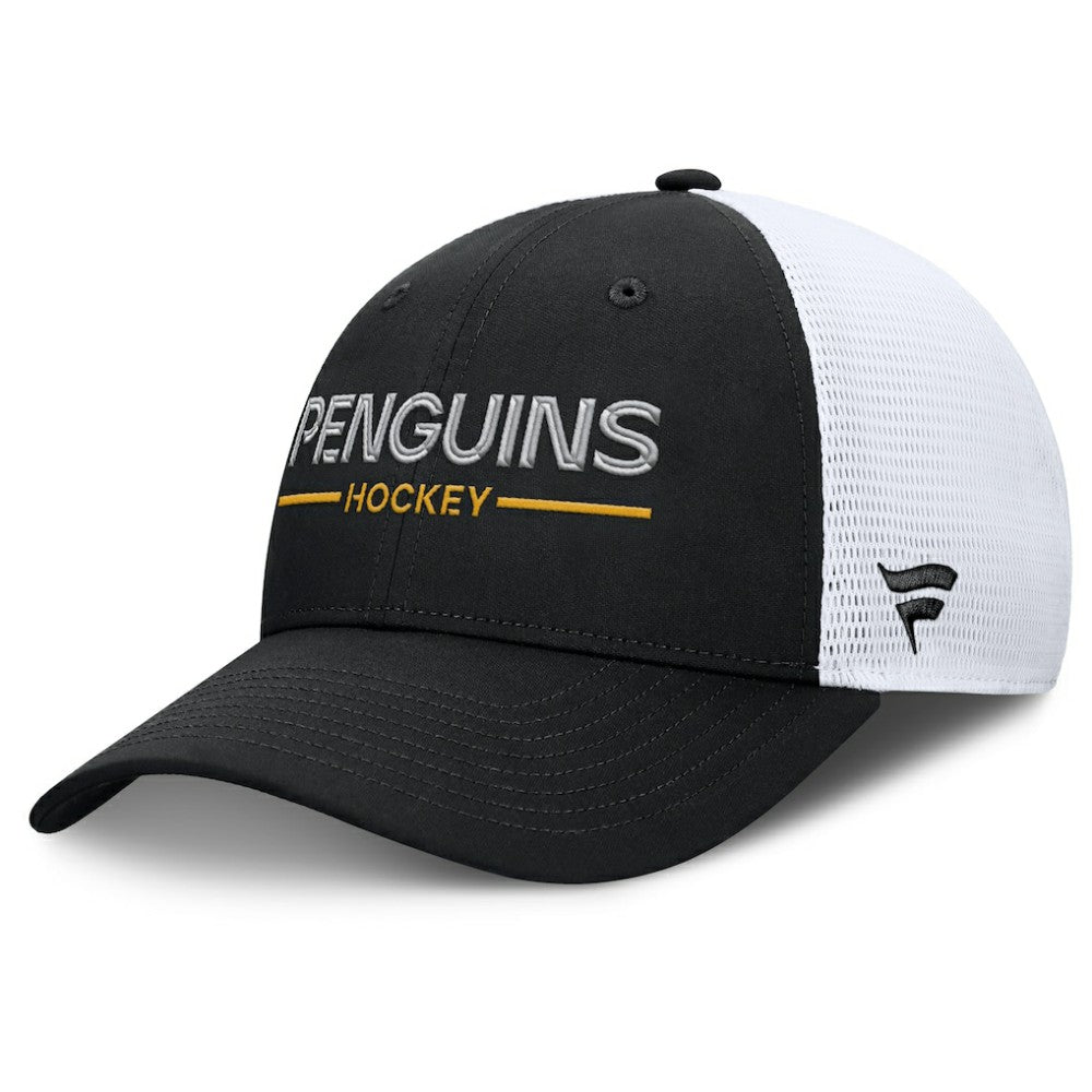 Pittsburgh Penguins Fanatics Authentic Pro Rink Lockup Adjustable Trucker Hat -  NHL Hats