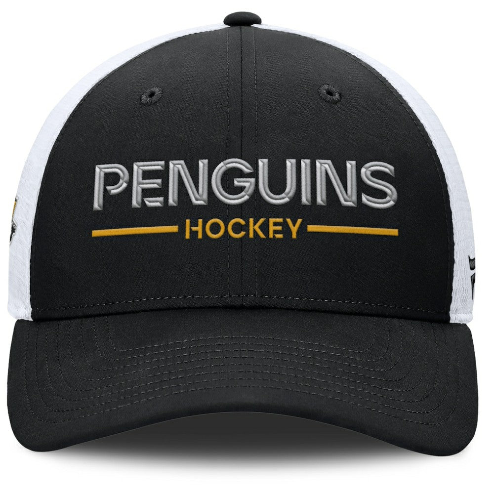 Pittsburgh Penguins Fanatics Authentic Pro Rink Lockup Adjustable Trucker Hat -  NHL Hats