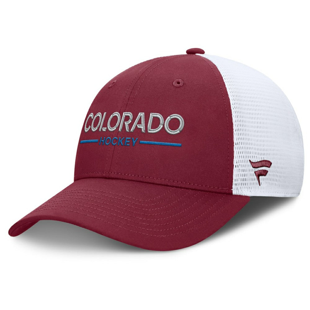 Colorado Avalanche Fanatics Authentic Pro Rink Lockup Adjustable Trucker Hat -  NHL Hats