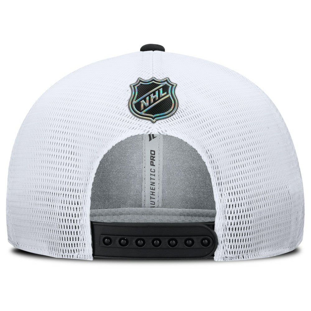 Chicago Blackhawks Fanatics Authentic Pro Rink Lockup Adjustable Trucker Hat -  NHL Hats