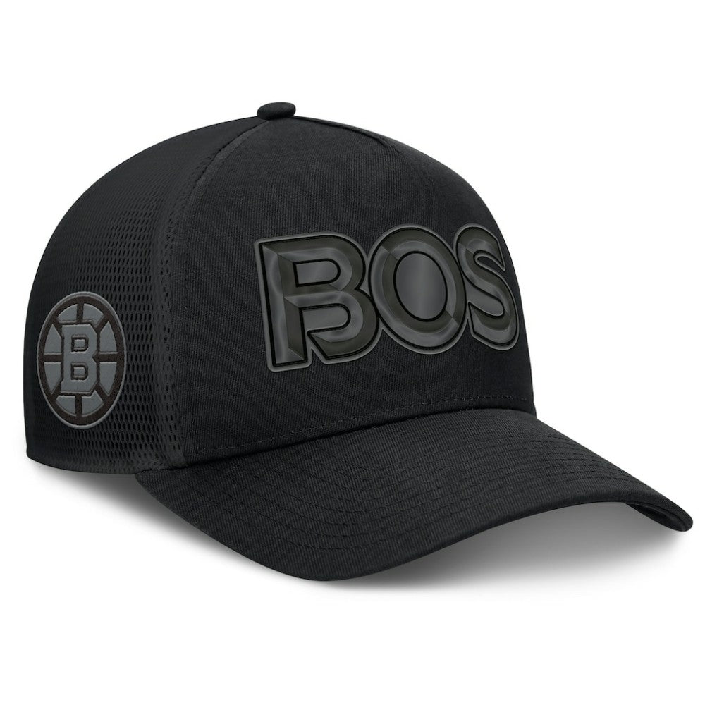 Boston Bruins Fanatics Authentic Pro Road Team Code Trucker Adjustable Hat -  NHL Hats