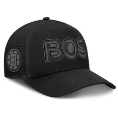 Boston Bruins Fanatics Authentic Pro Road Team Code Trucker Adjustable Hat -  NHL Hats