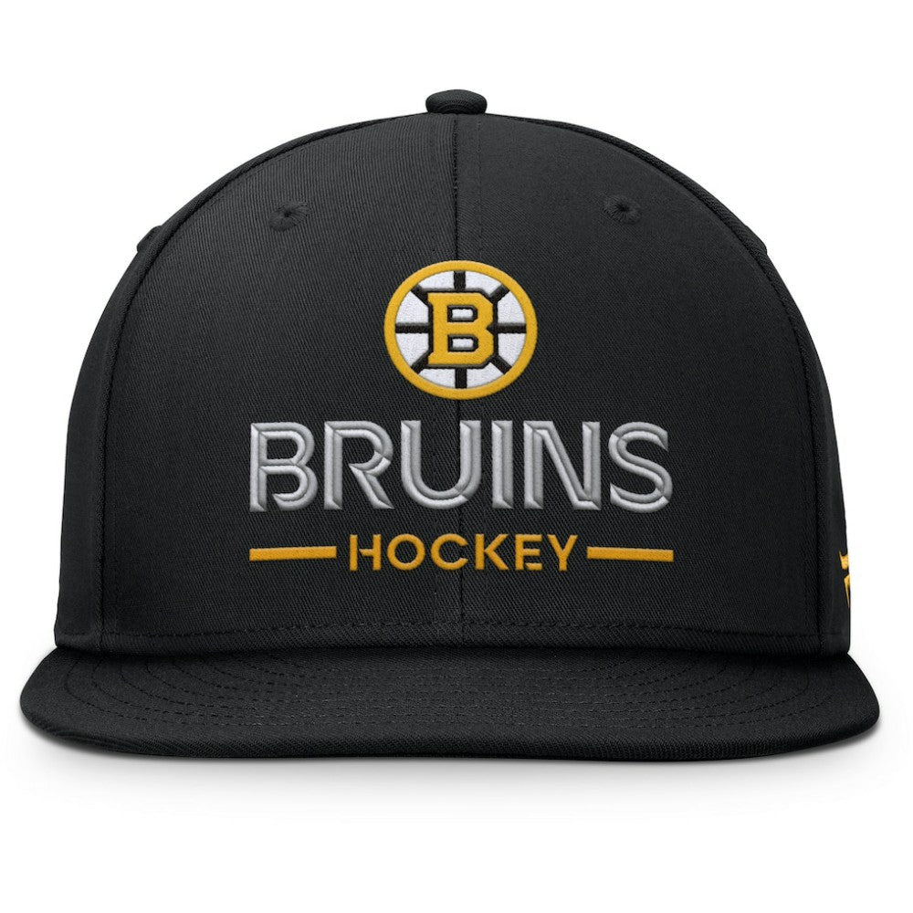 Boston Bruins Fanatics Authentic Pro Rink Lockup Snapback Hat -  NHL Hats