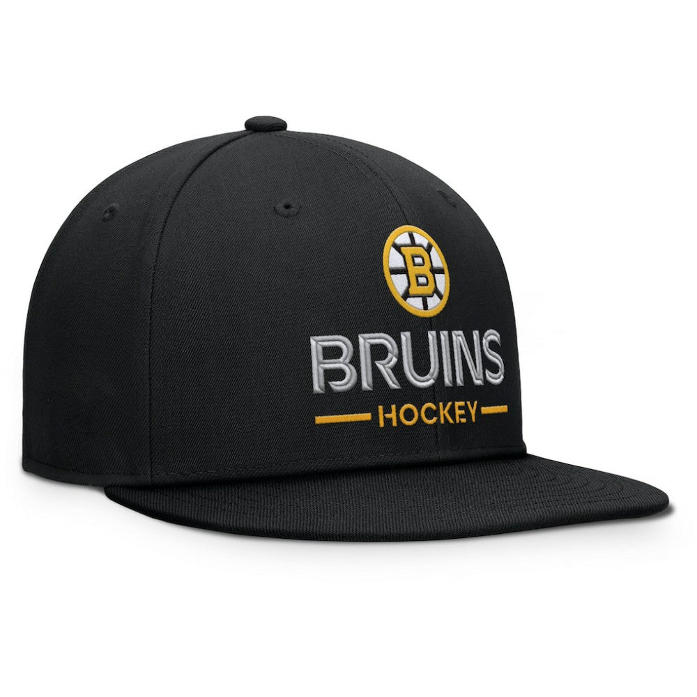 Boston Bruins Fanatics Authentic Pro Rink Lockup Snapback Hat -  NHL Hats