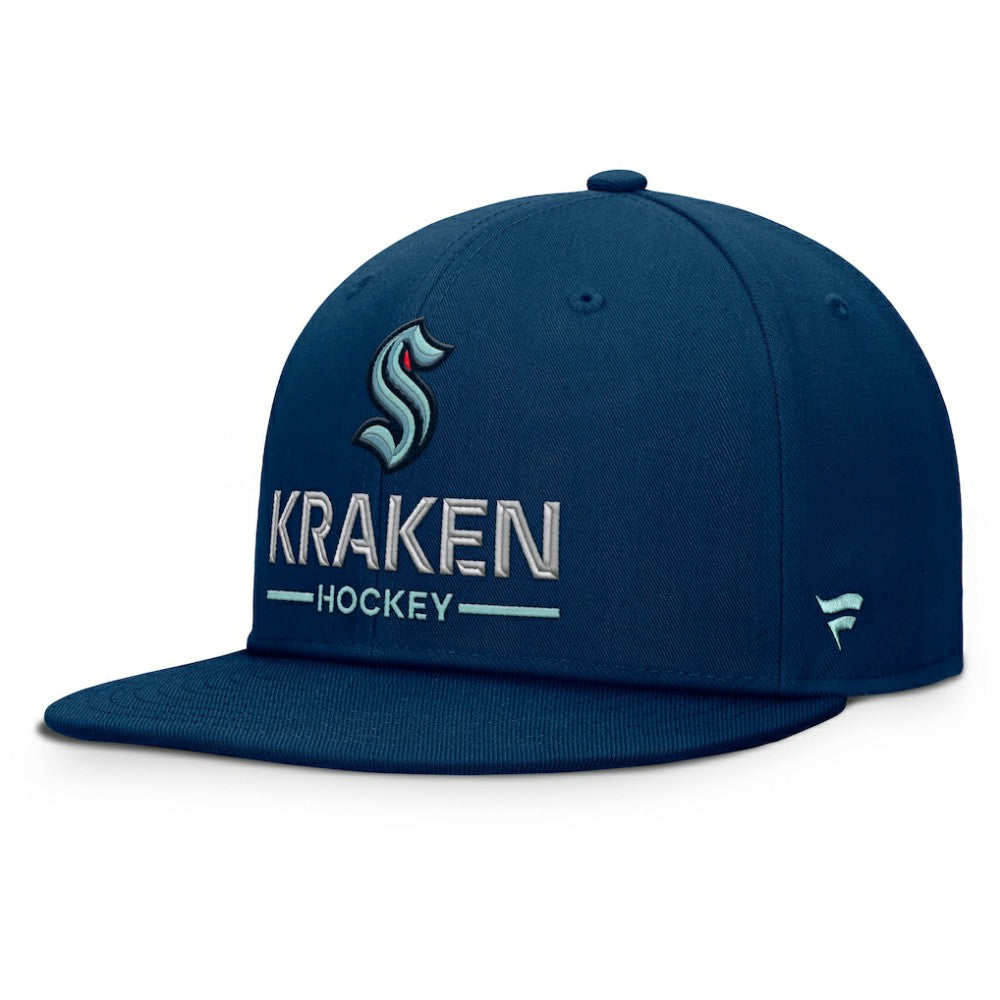 Seattle Kraken Fanatics Authentic Pro Rink Lockup Snapback Hat -  NHL Hats