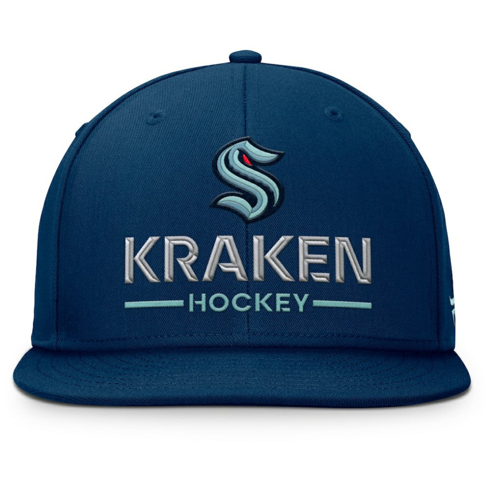Seattle Kraken Fanatics Authentic Pro Rink Lockup Snapback Hat -  NHL Hats