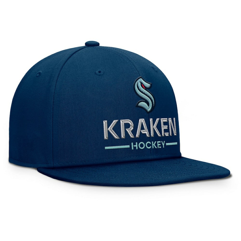 Seattle Kraken Fanatics Authentic Pro Rink Lockup Snapback Hat -  NHL Hats