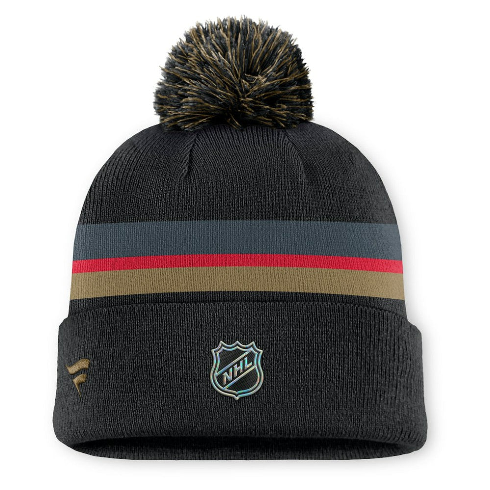 Vegas Golden Knights Fanatics Authentic Pro Rink Cuffed Knit Hat with Pom -  NHL Hats