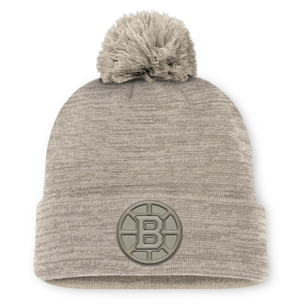 Boston Bruins Fanatics Authentic Pro Road Cuffed Knit Hat with Pom -  NHL Hats