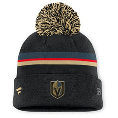 Vegas Golden Knights Fanatics Women's Authentic Pro Rink Cuffed Knit Hat with Pom -  NHL Hats