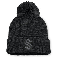 Seattle Kraken Fanatics Women's Authentic Pro Road Cuffed Knit Hat with Pom -  NHL Hats