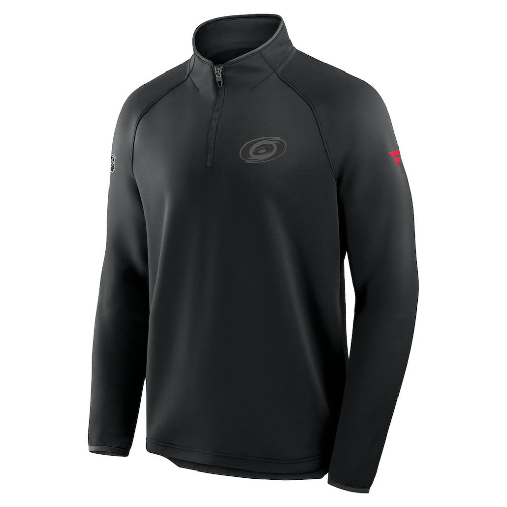 Carolina Hurricanes Fanatics Authentic Pro Tonal Rink Raglan Quarter-Zip Pullover -  NHL Pullover
