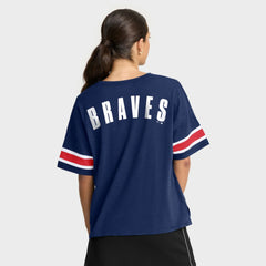 Atlanta Braves Fanatics Women's Curl Route T-Shirt - MLB T-shirts