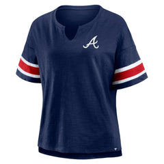 Atlanta Braves Fanatics Women's Curl Route T-Shirt - MLB T-shirts