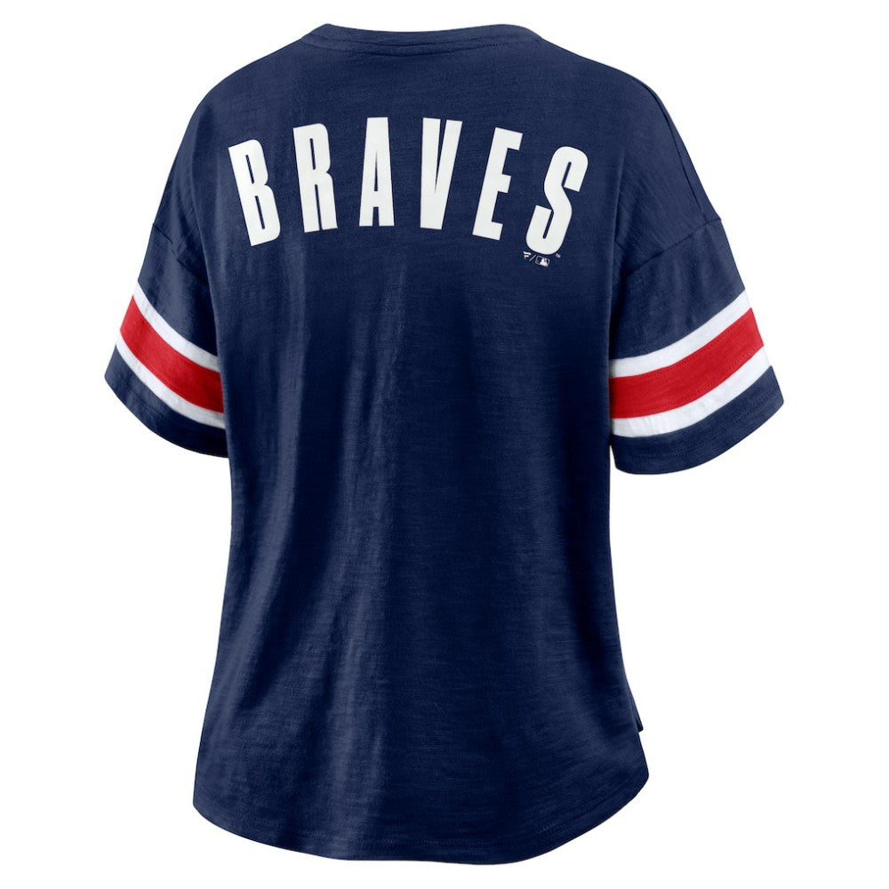 Atlanta Braves Fanatics Women's Curl Route T-Shirt - MLB T-shirts