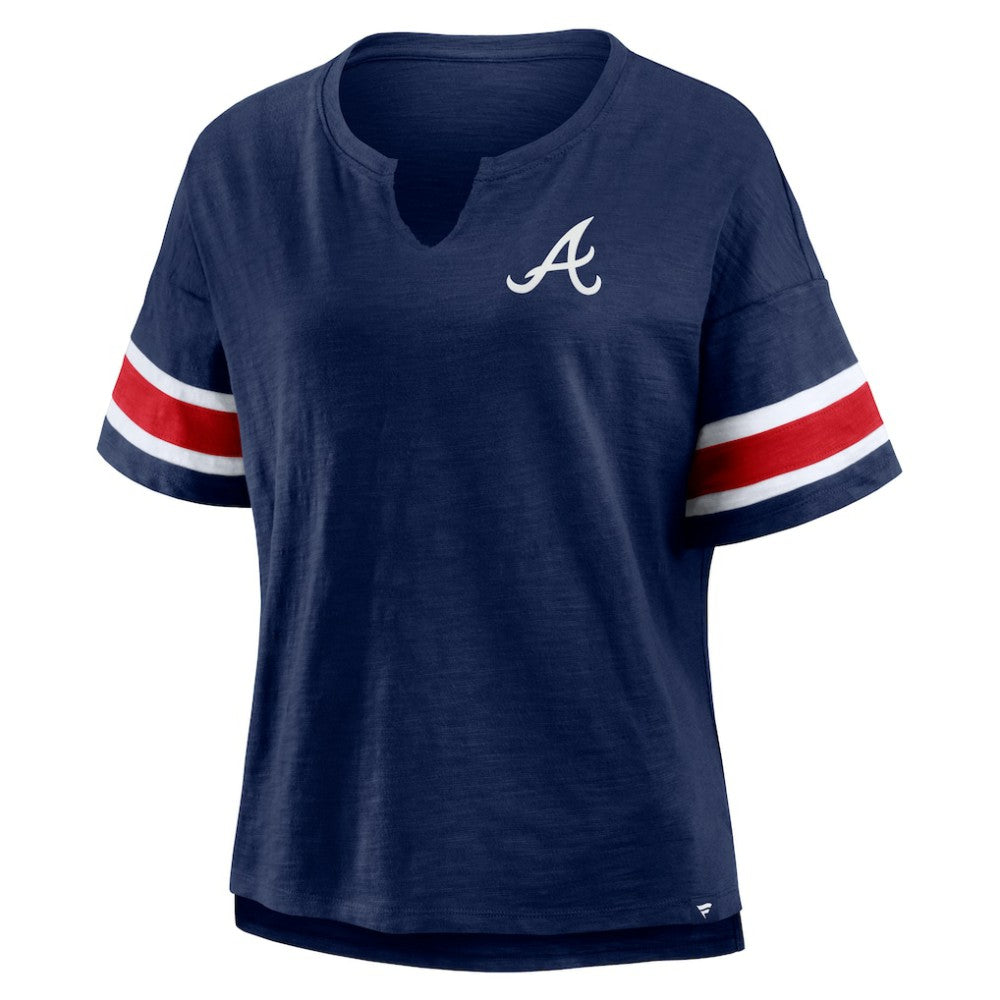 Atlanta Braves Fanatics Women's Curl Route T-Shirt - MLB T-shirts