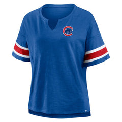 Chicago Cubs Fanatics Women's Curl Route T-Shirt - MLB T-shirts