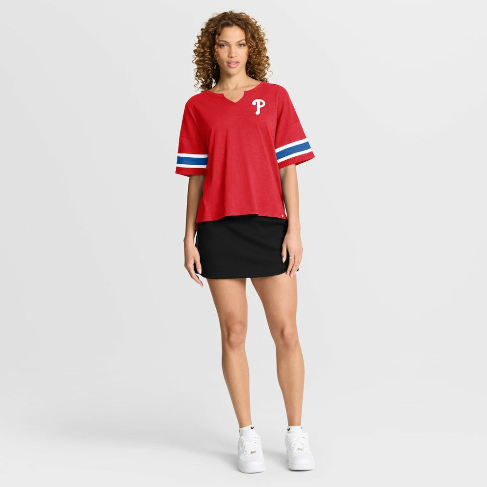 Philadelphia Phillies Fanatics Women's Curl Route T-Shirt - MLB T-shirts