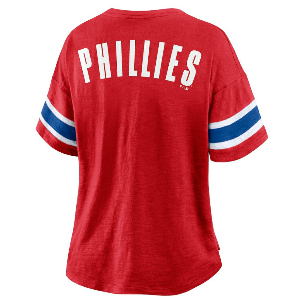 Philadelphia Phillies Fanatics Women's Curl Route T-Shirt - MLB T-shirts