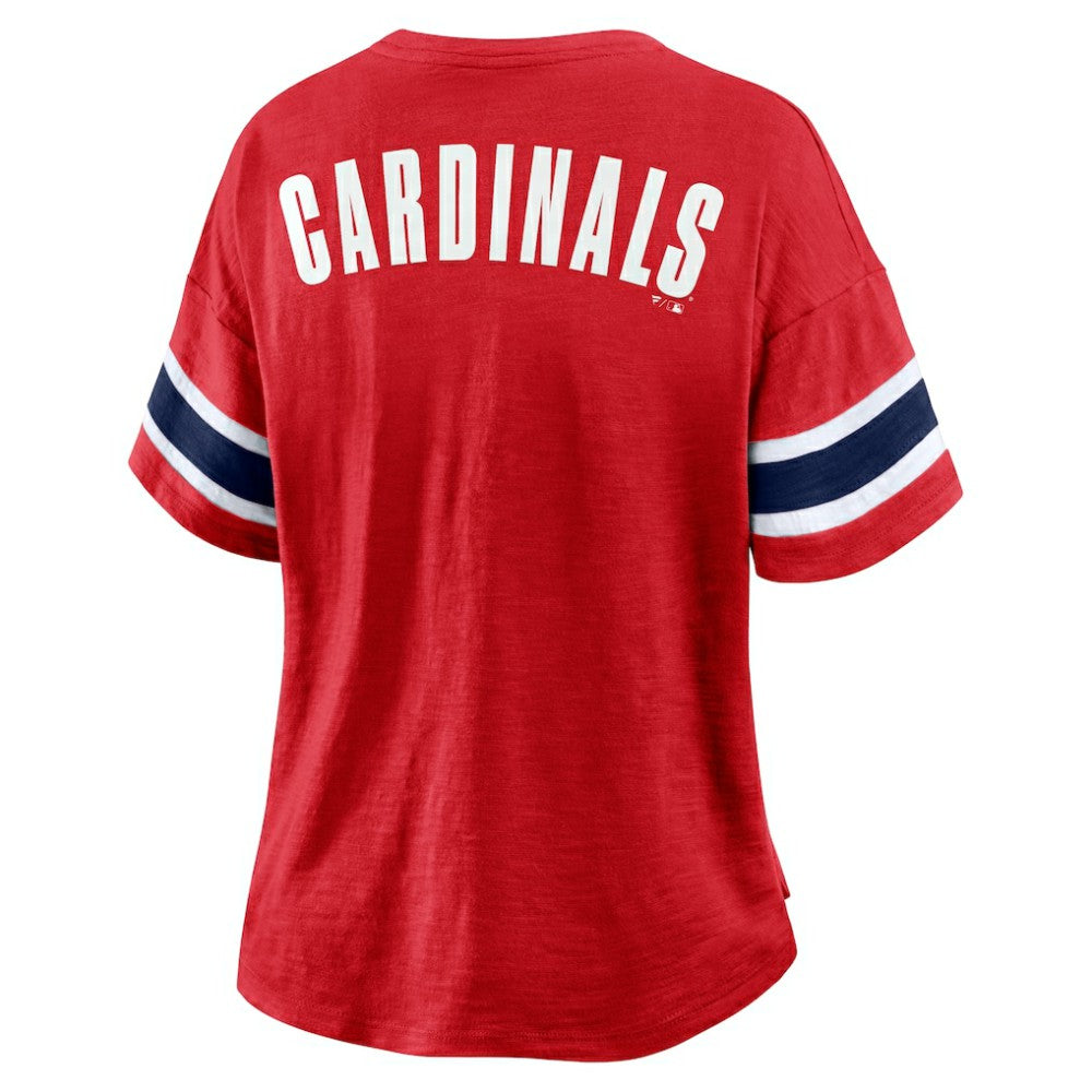 St. Louis Cardinals Fanatics Women's Curl Route T-Shirt - MLB T-shirts