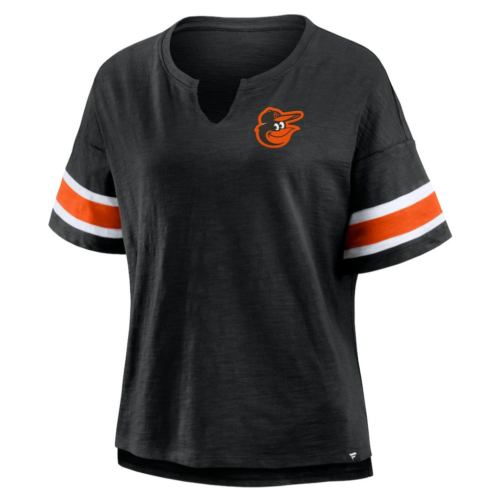 Baltimore Orioles Fanatics Women's Curl Route T-Shirt - MLB T-shirts