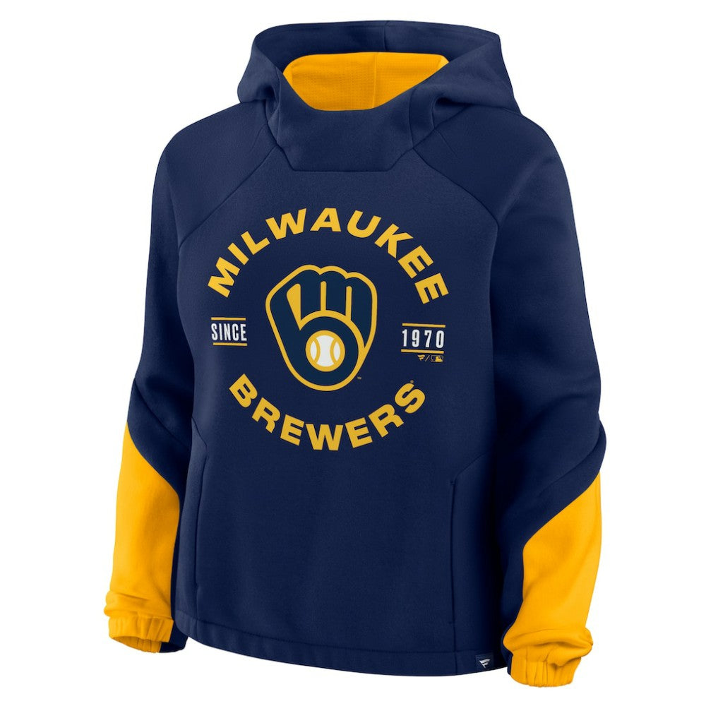 Milwaukee Brewers Fanatics Women's Oversized Time to Win Pullover Hoodie - MLB Hoodies