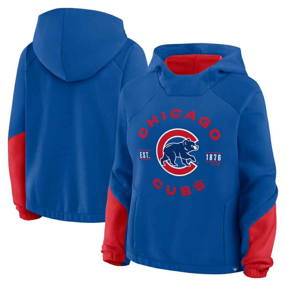 Chicago Cubs Fanatics Women's Oversized Time to Win Pullover Hoodie - MLB Hoodies