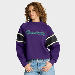 Arizona Diamondbacks Fanatics Women's Oversized Toss Sweep Raglan Pullover Sweatshirt - MLB Pullover