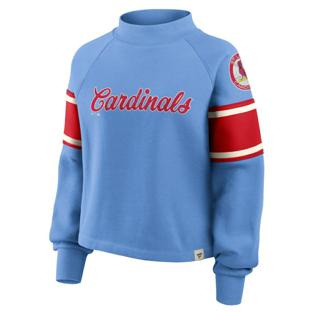 St. Louis Cardinals Fanatics Women's Oversized Toss Sweep Raglan Pullover Sweatshirt - MLB Pullover