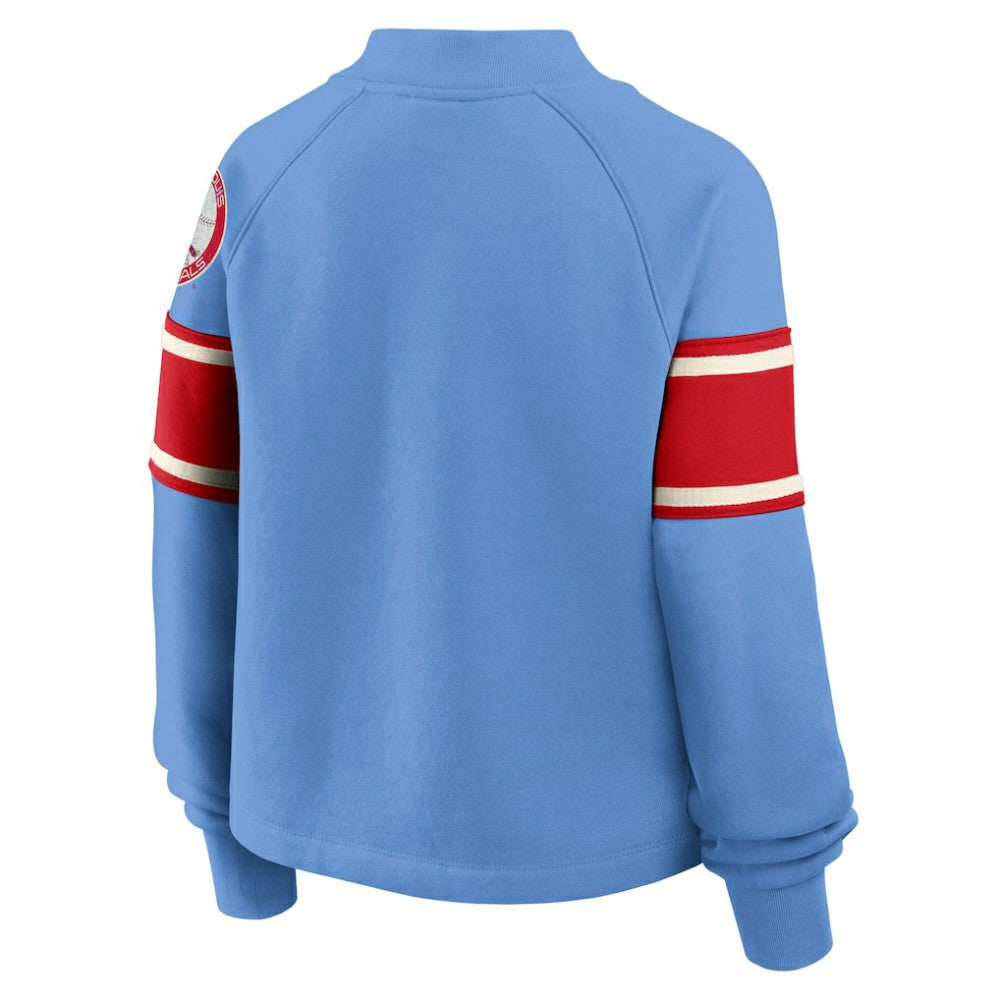 St. Louis Cardinals Fanatics Women's Oversized Toss Sweep Raglan Pullover Sweatshirt - MLB Pullover