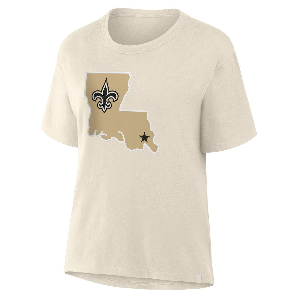 New Orleans Saints Women's Dove Legacy T-Shirt | NFL Online
