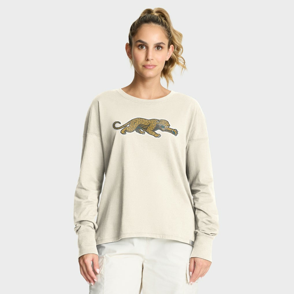 Jacksonville Jaguars Women's Dove Legacy Long Sleeve T-Shirt | NFL Hot