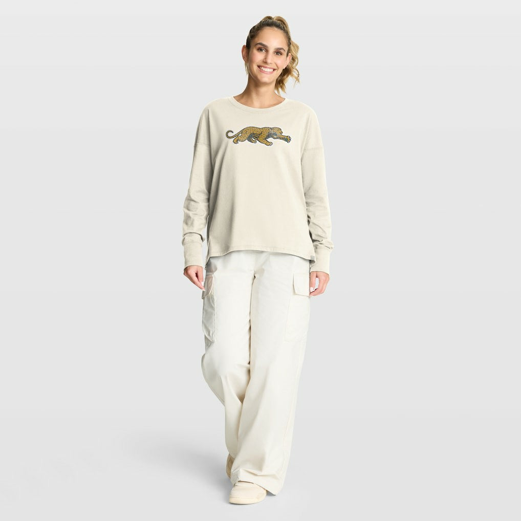 Jacksonville Jaguars Women's Dove Legacy Long Sleeve T-Shirt | NFL Hot