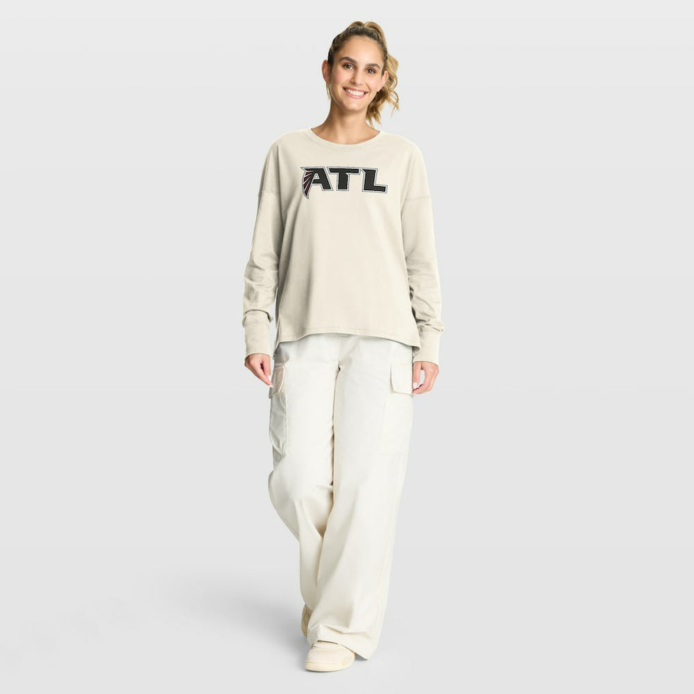 Atlanta Falcons Women's Dove Legacy Long Sleeve T-Shirt | NFL Outlet