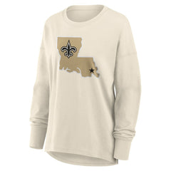 New Orleans Saints Women's Dove Legacy Long Sleeve T-Shirt | NFL Hot