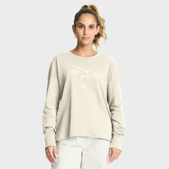 Carolina Panthers Women's Dove Legacy Long Sleeve T-Shirt | NFL New