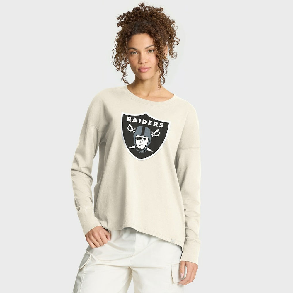 Las Vegas Raiders Women's Dove Legacy Long Sleeve T-Shirt | NFL New