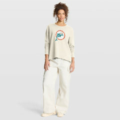 Miami Dolphins Women's Dove Legacy Long Sleeve T-Shirt | NFL Sale