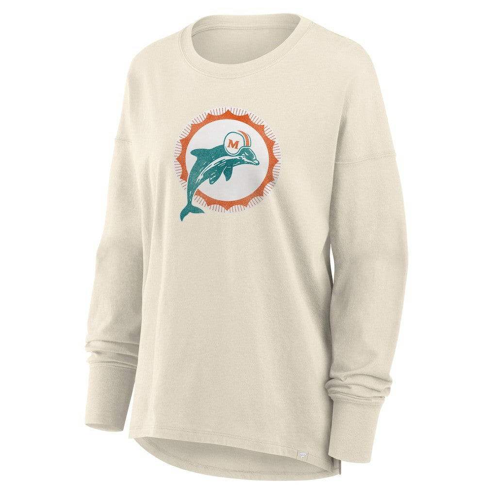Miami Dolphins Women's Dove Legacy Long Sleeve T-Shirt | NFL Sale