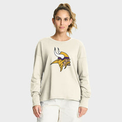 Minnesota Vikings Women's Dove Legacy Long Sleeve T-Shirt | NFL Outlet