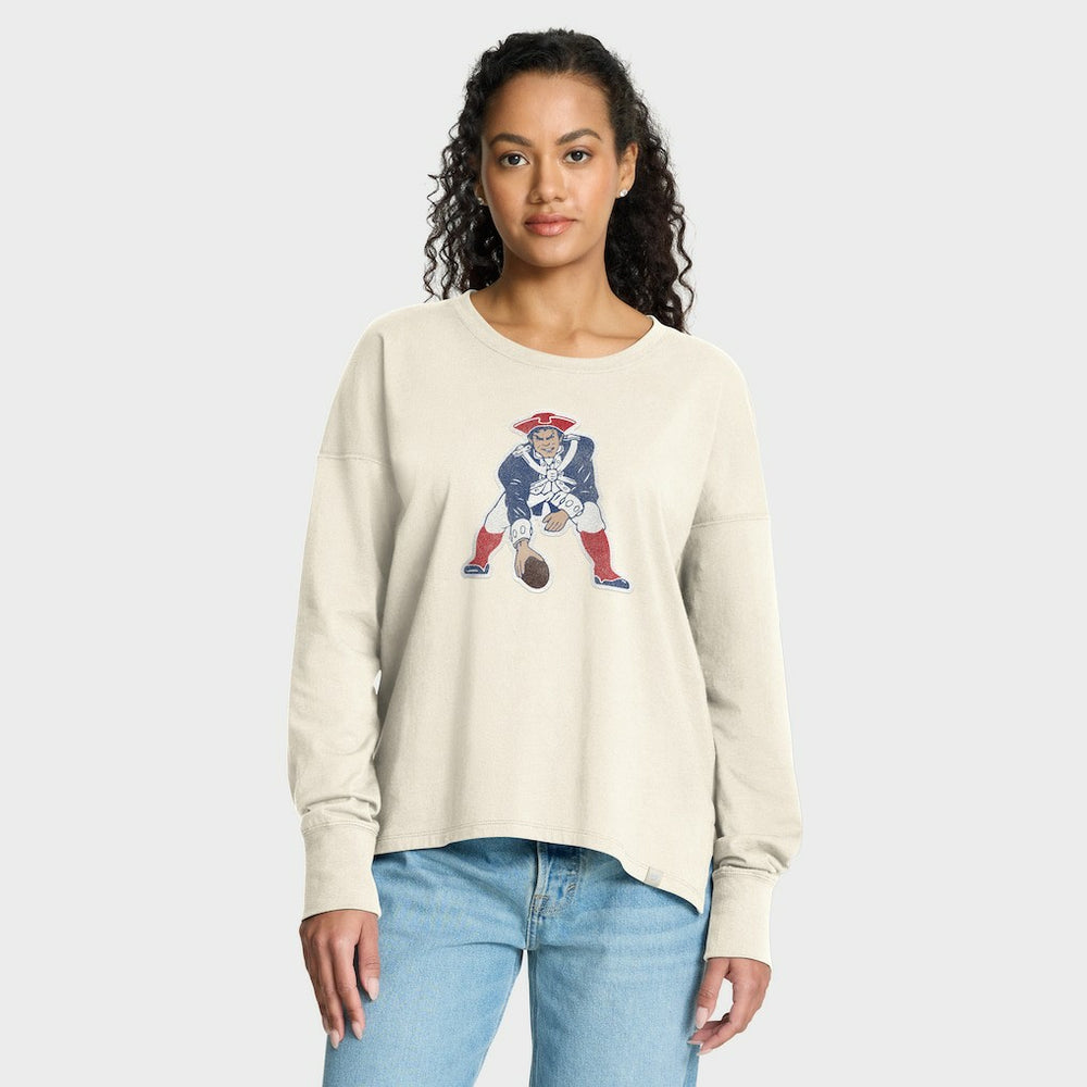 New England Patriots Women's Dove Legacy Long Sleeve T-Shirt | NFL US