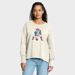 New England Patriots Women's Dove Legacy Long Sleeve T-Shirt | NFL US
