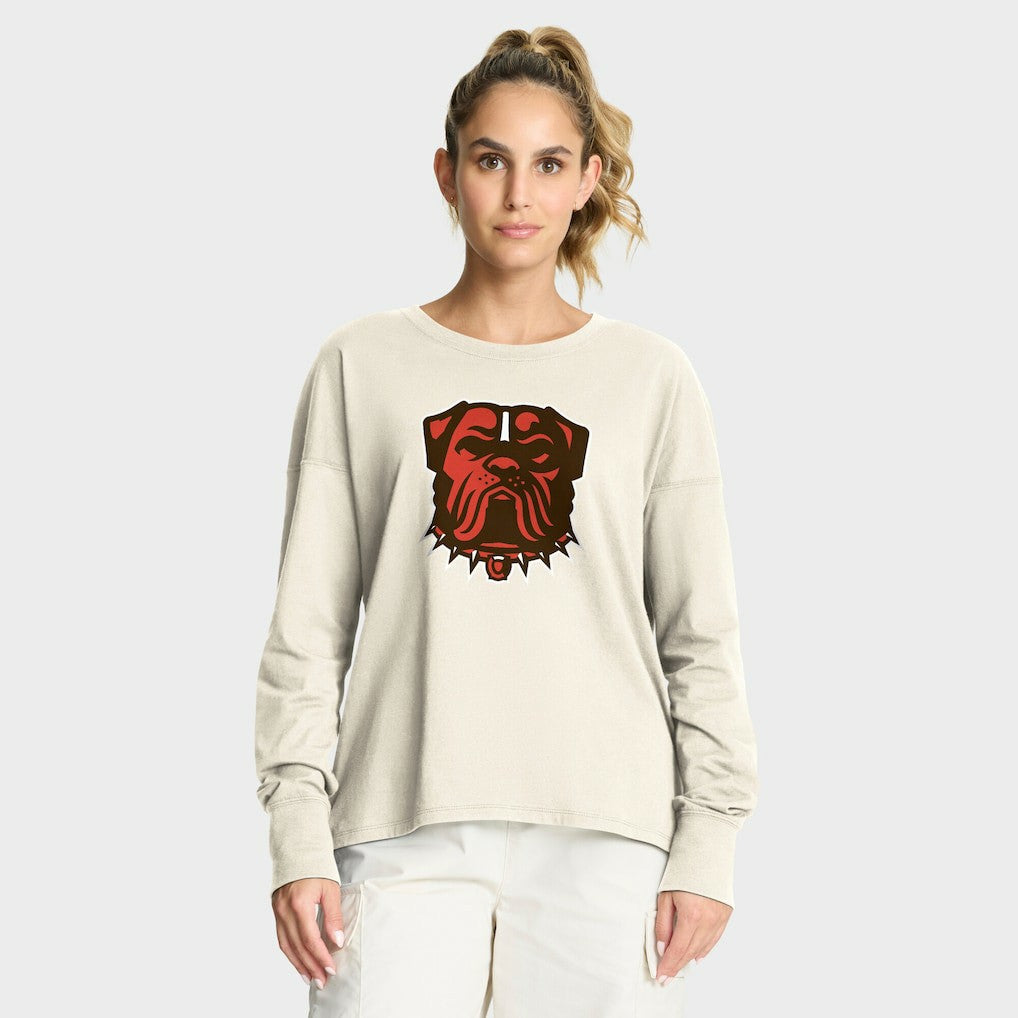 Cleveland Browns Women's Dove Legacy Long Sleeve T-Shirt | NFL Discount